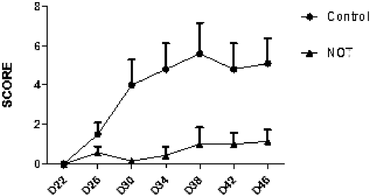 Small molecule compound for treating rheumatoid arthritis and application thereof