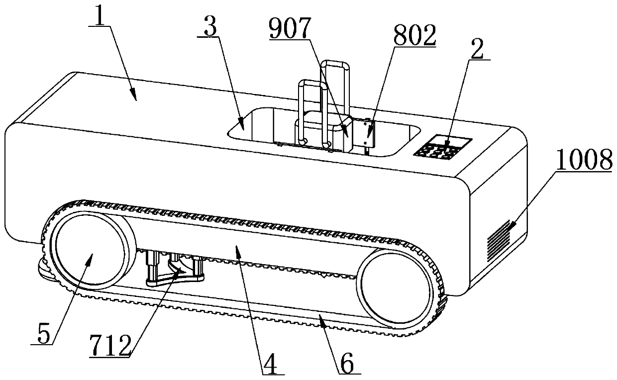 Ground asphalt cracking device for road construction