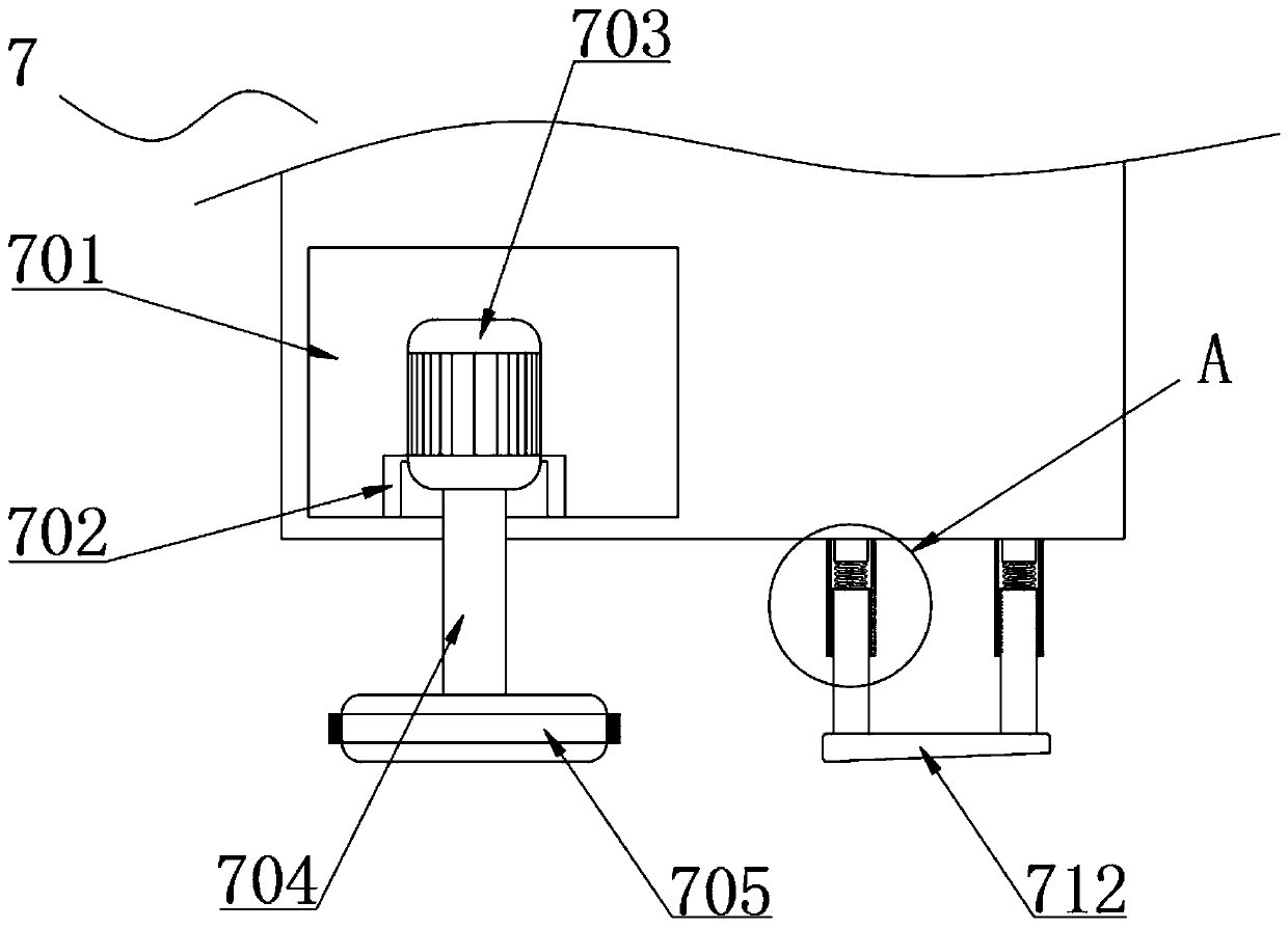 Ground asphalt cracking device for road construction