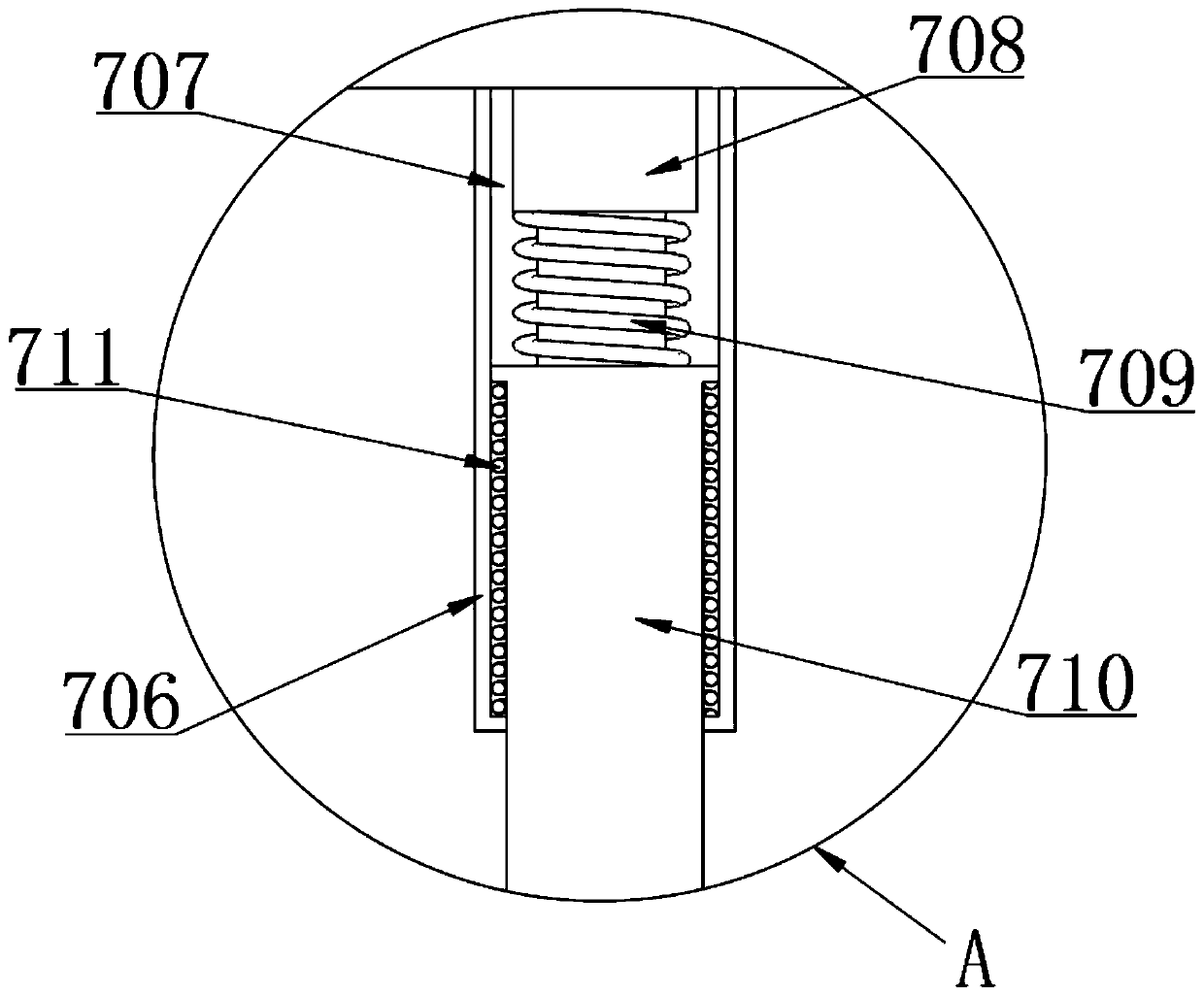 Ground asphalt cracking device for road construction