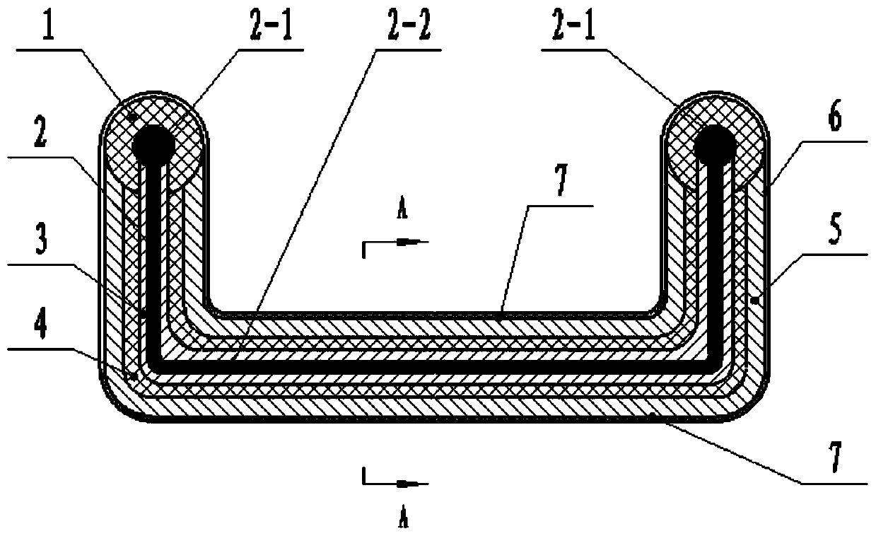 U-shaped bone nail having muscle/bone induction activity and realizing flexible connection after degradation