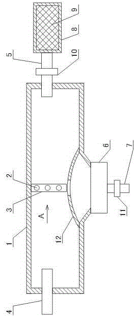 Network tube type natural gas drying device