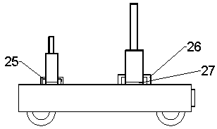 Synchronous lifting and moving type feeding equipment of engineering machinery