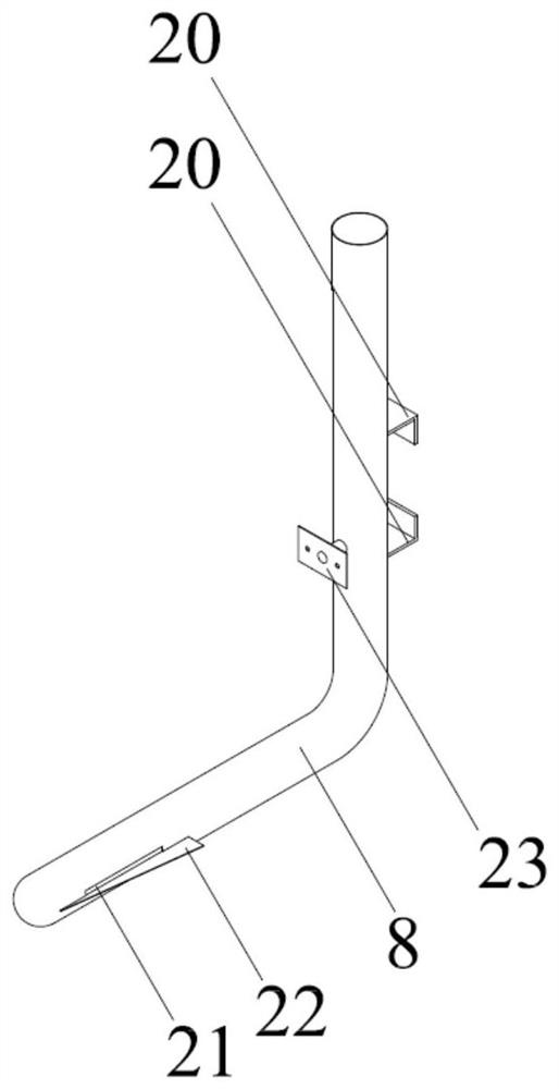 Pneumatic pollination device and method for large row ratio hybrid rice seed production