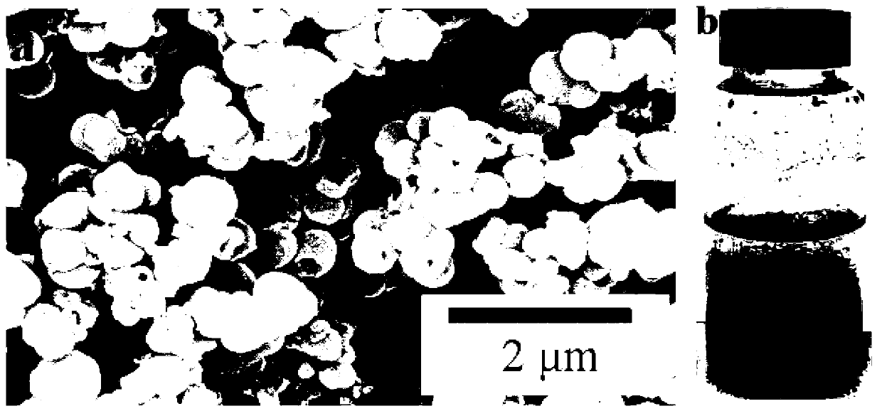 Aqueous polyaniline hollow microballoon and preparation method thereof