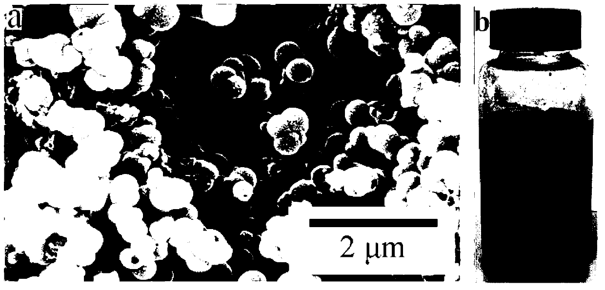 Aqueous polyaniline hollow microballoon and preparation method thereof