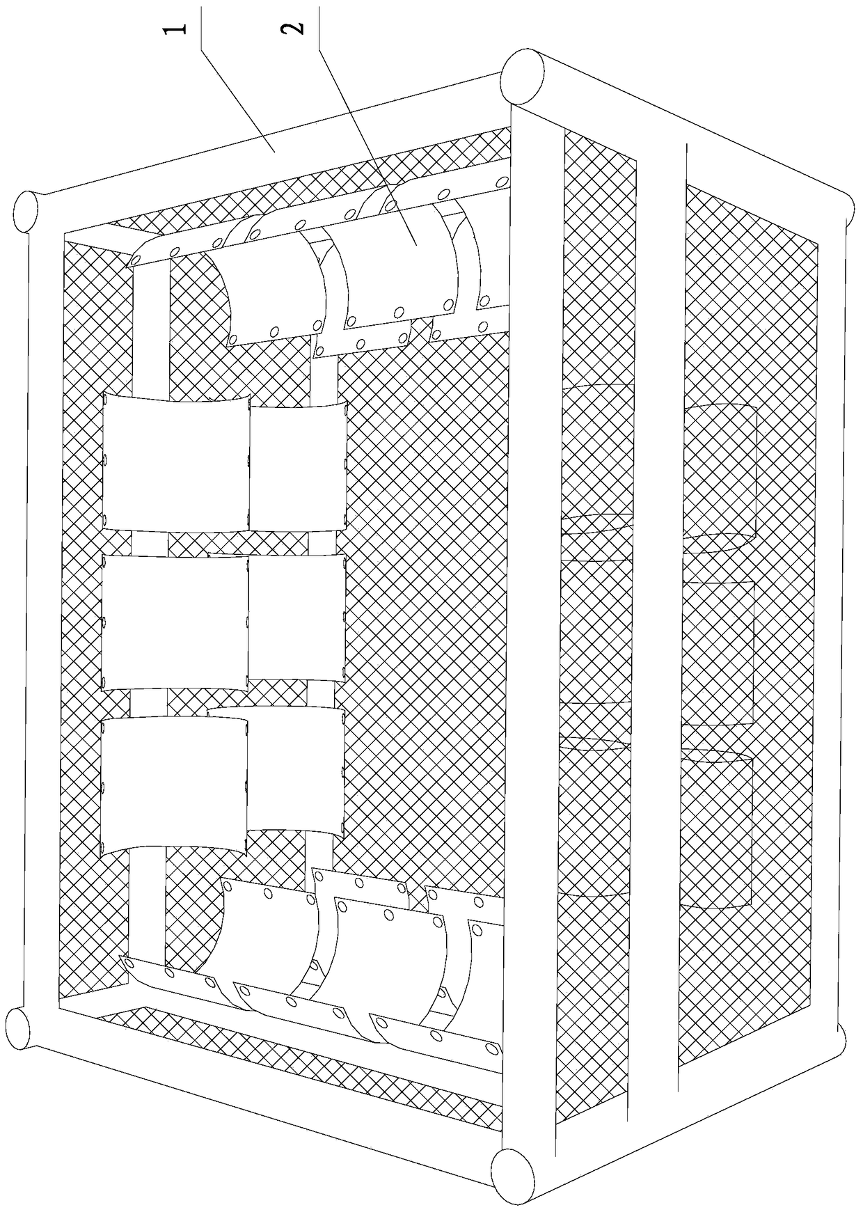 A kind of egg bag collection and hatching device for pulse red snail industrialized nursery and its use method