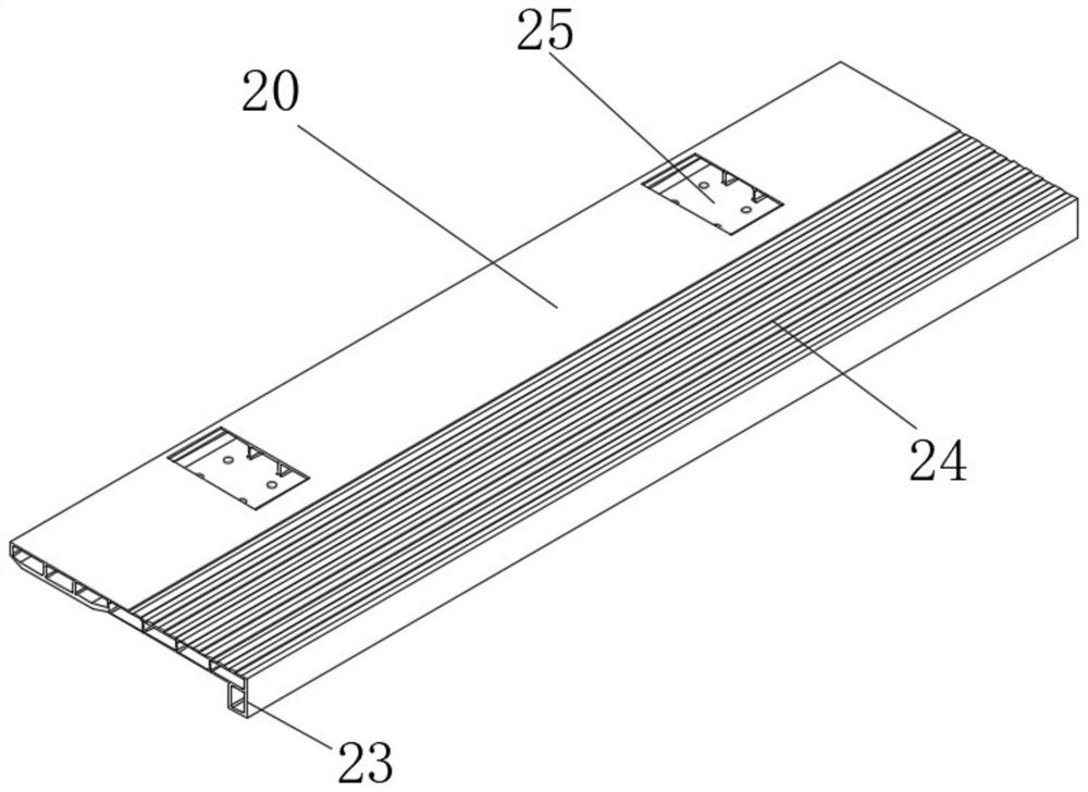 Door gap compensator pedal profile structure, door gap compensator and rail vehicle