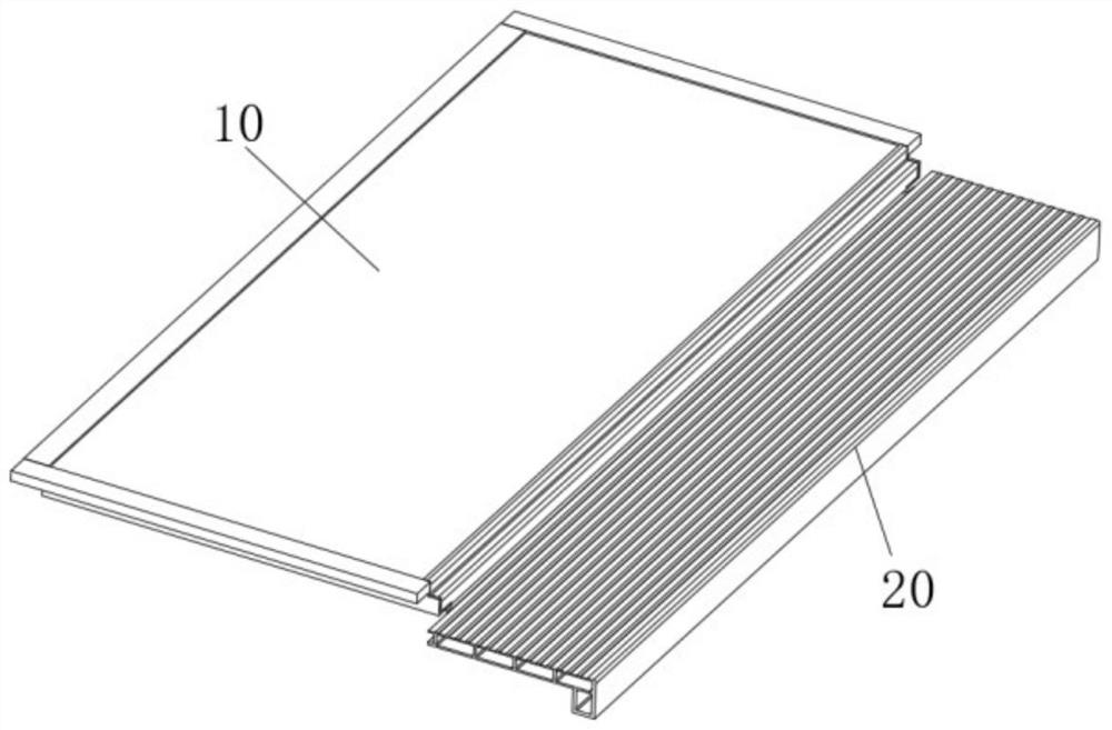 Door gap compensator pedal profile structure, door gap compensator and rail vehicle