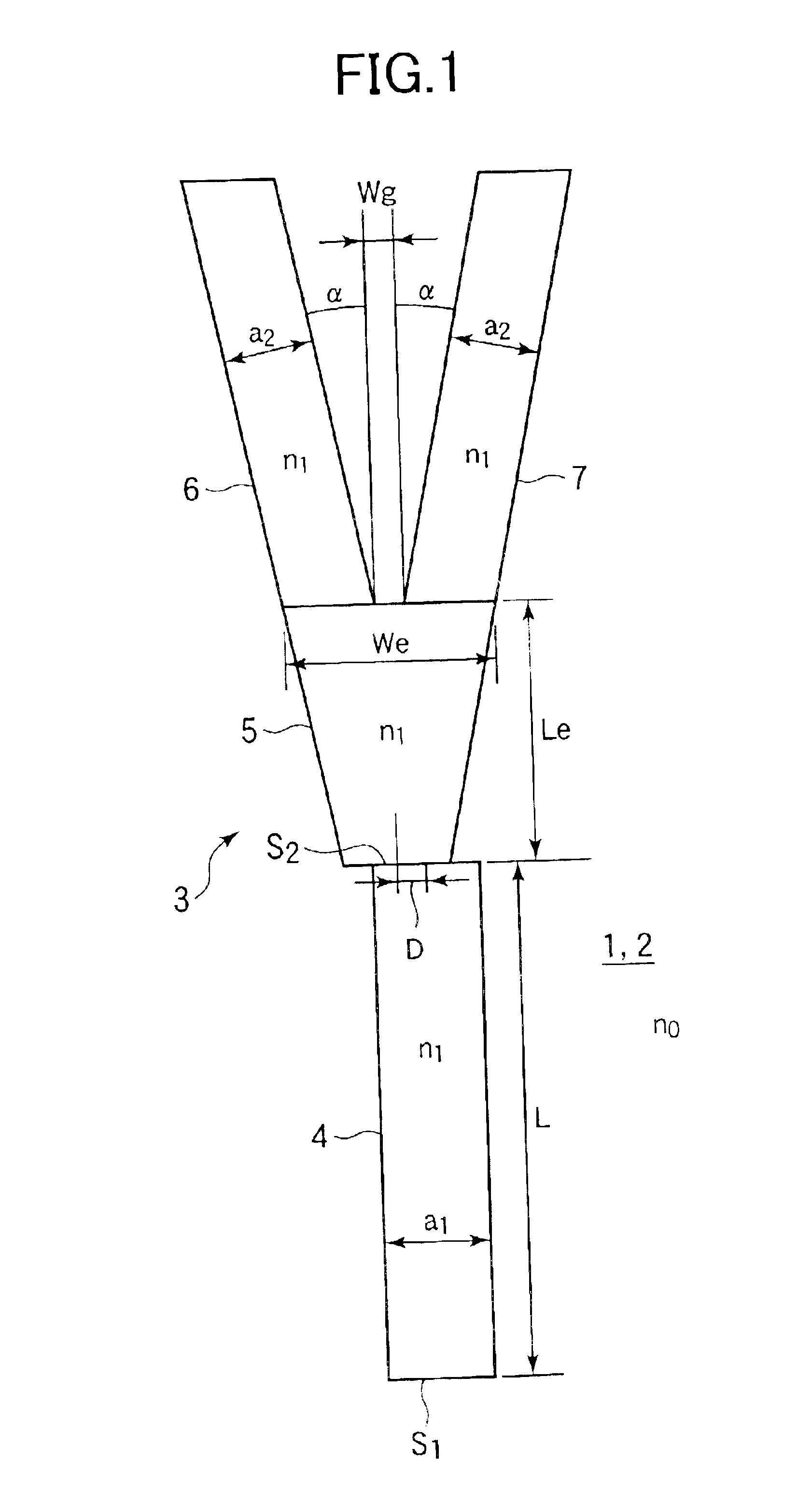 Optical branching circuit and device