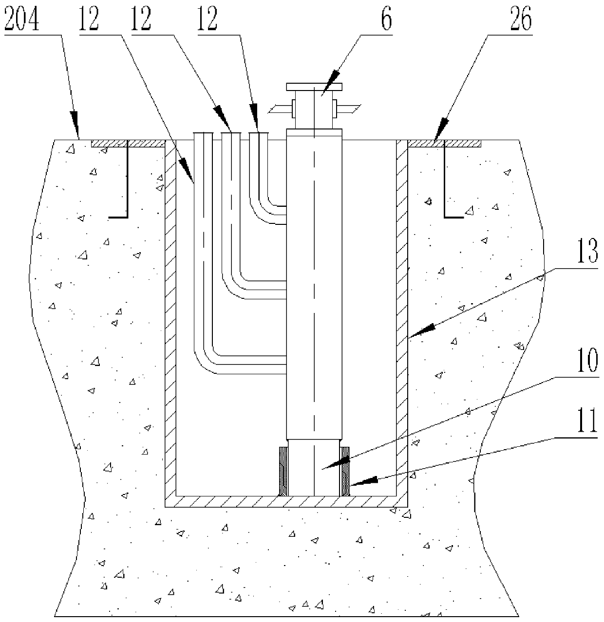 Construction method of pile foundation test well