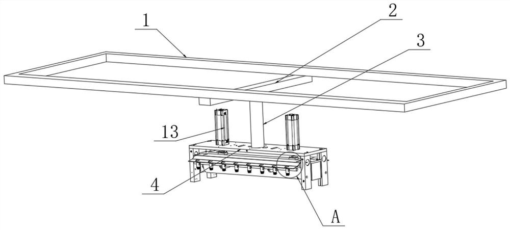 Large-area concrete ground high-flatness construction device and construction method thereof