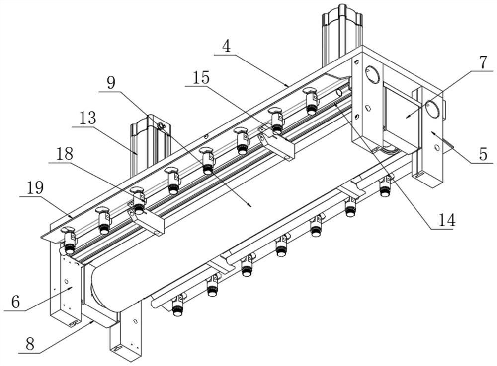 Large-area concrete ground high-flatness construction device and construction method thereof