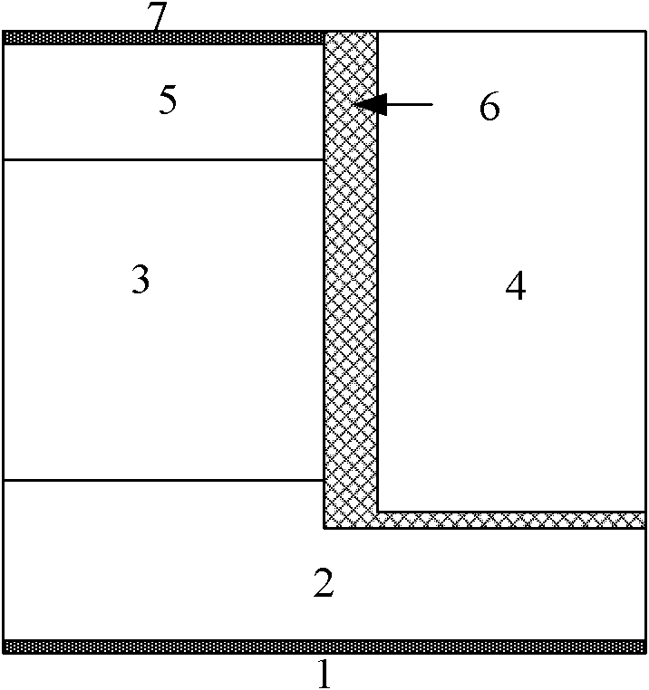 Low-voltage buried channel VDMOS (vertical double-diffused metal oxide semiconductor) device