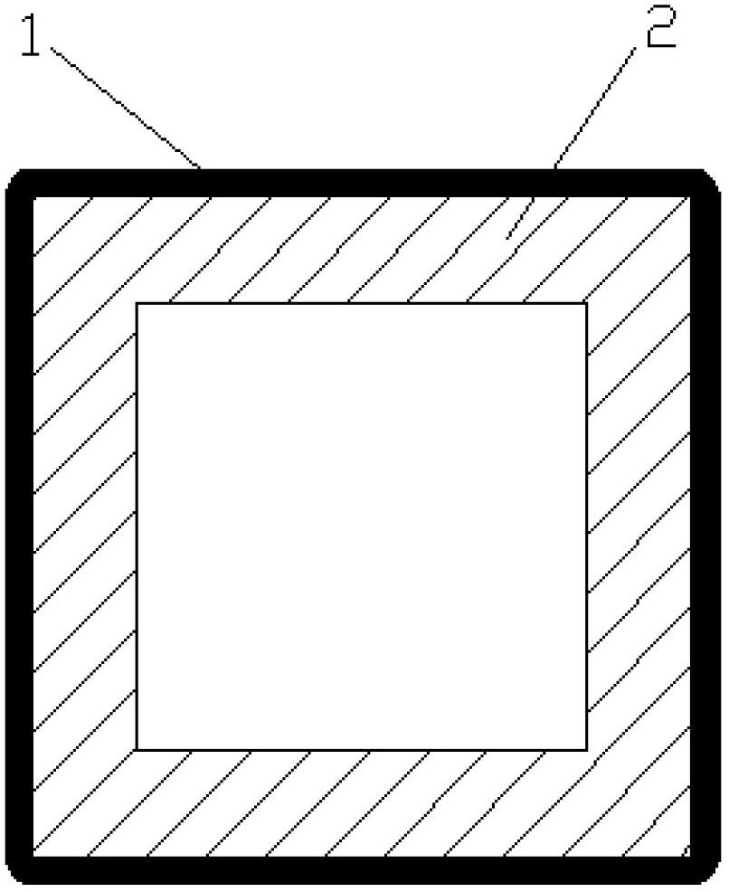 Coating damping cutter rod and damping testing method thereof