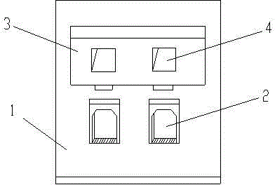 Network cable socket with lead wire overturning baffle plate