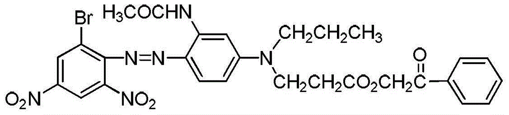 Purple disperse dye with high washing fastness and sublimation fastness and preparation method of purple disperse dye