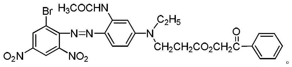 Purple disperse dye with high washing fastness and sublimation fastness and preparation method of purple disperse dye