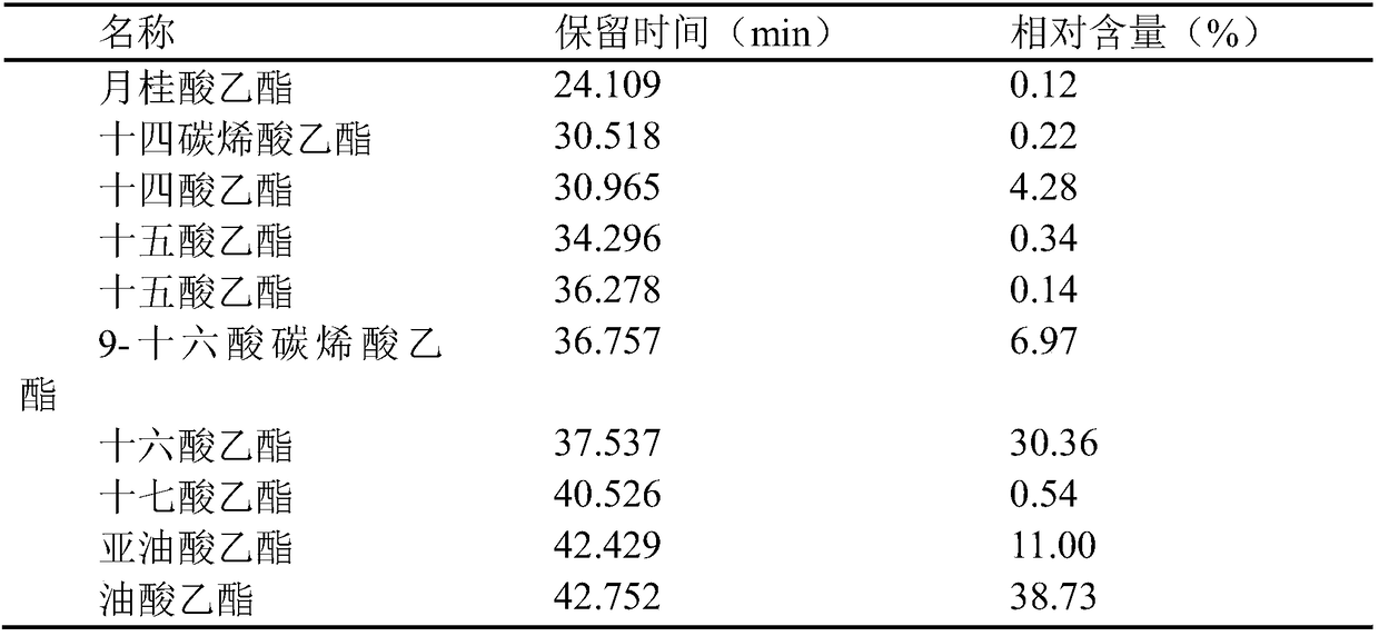 Production technology for refined horse oil ethyl ester