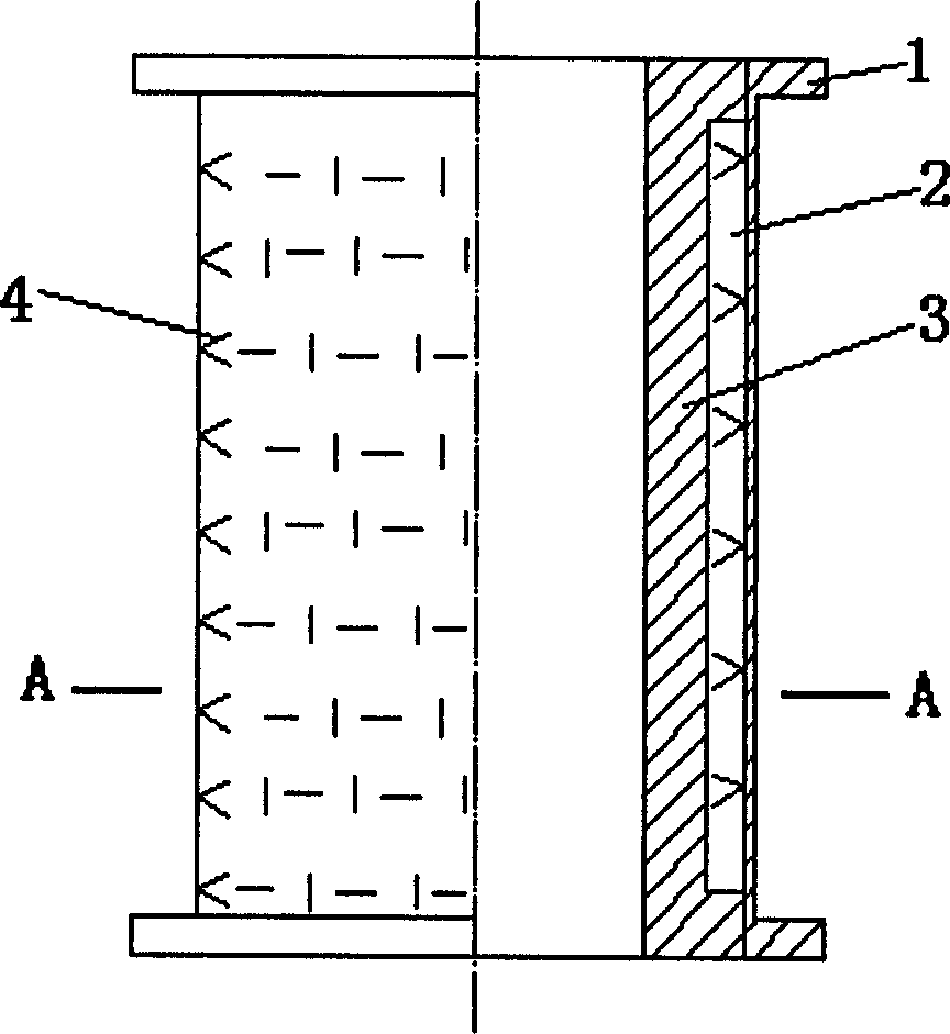 Double layer fireproof linings branch blast tube of blast furnace