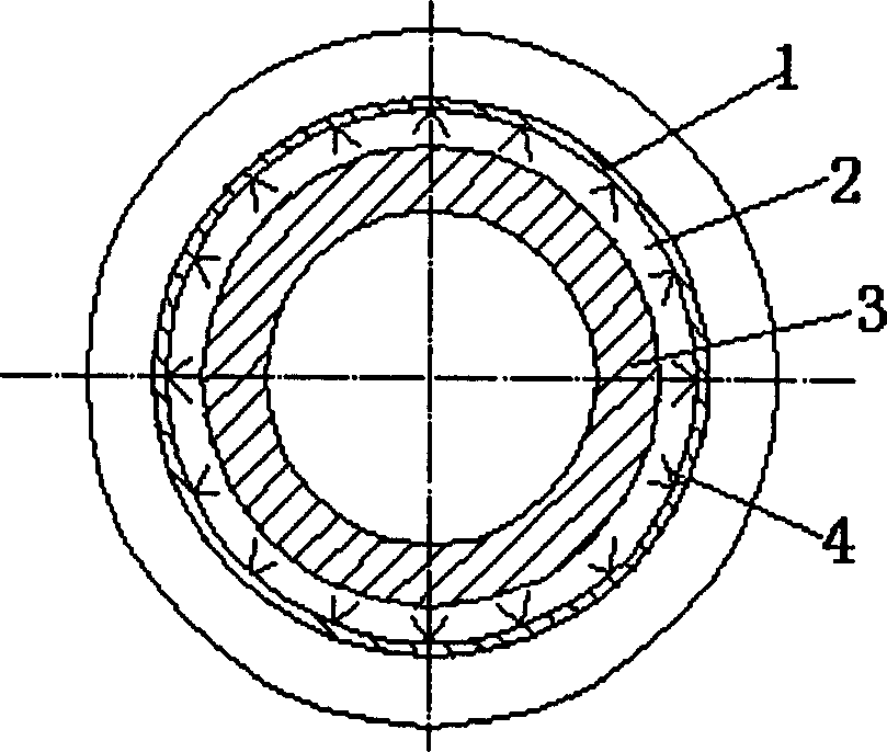 Double layer fireproof linings branch blast tube of blast furnace