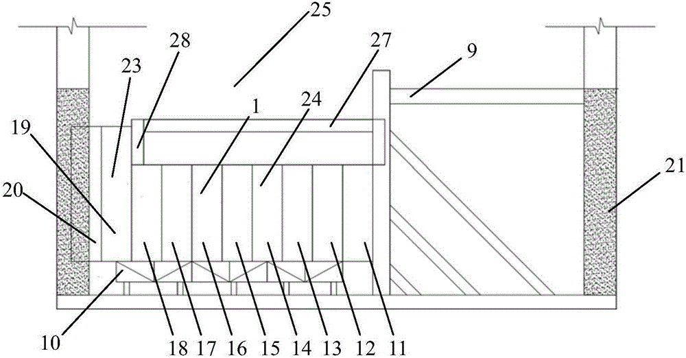 Minus-circled flake construction method for shield tunnel construction