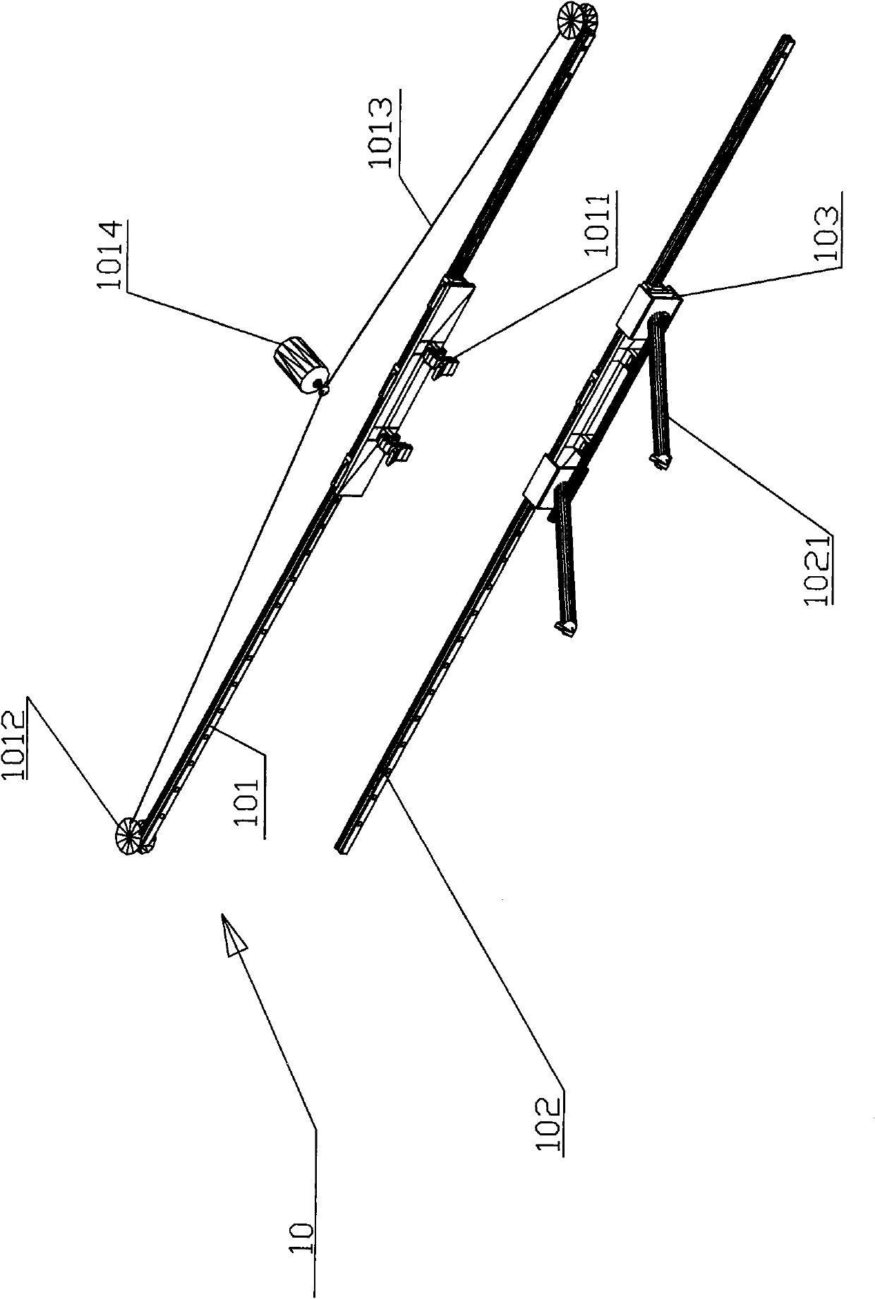 Automatic retractable equipment for traffic cones