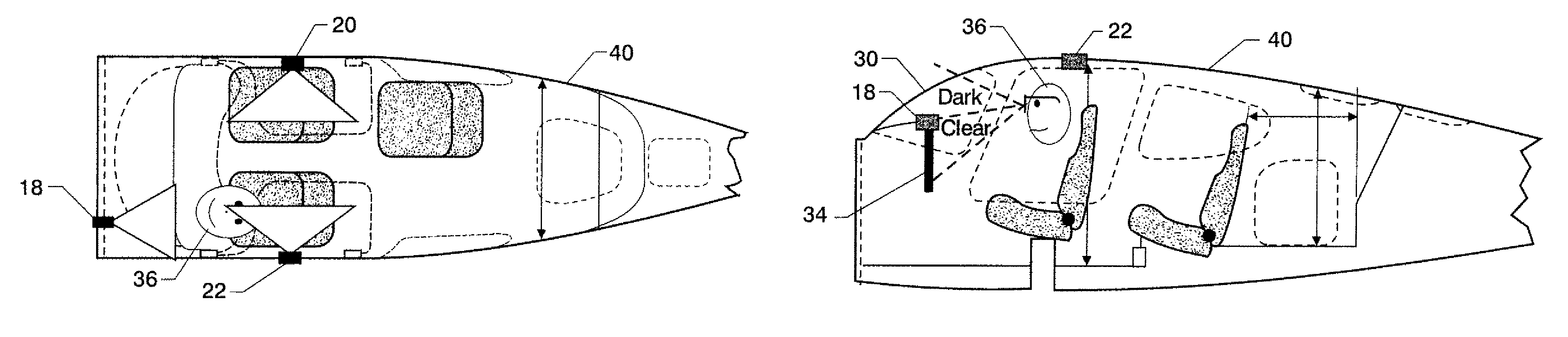 Variably transmittive, electronically-controlled eyewear