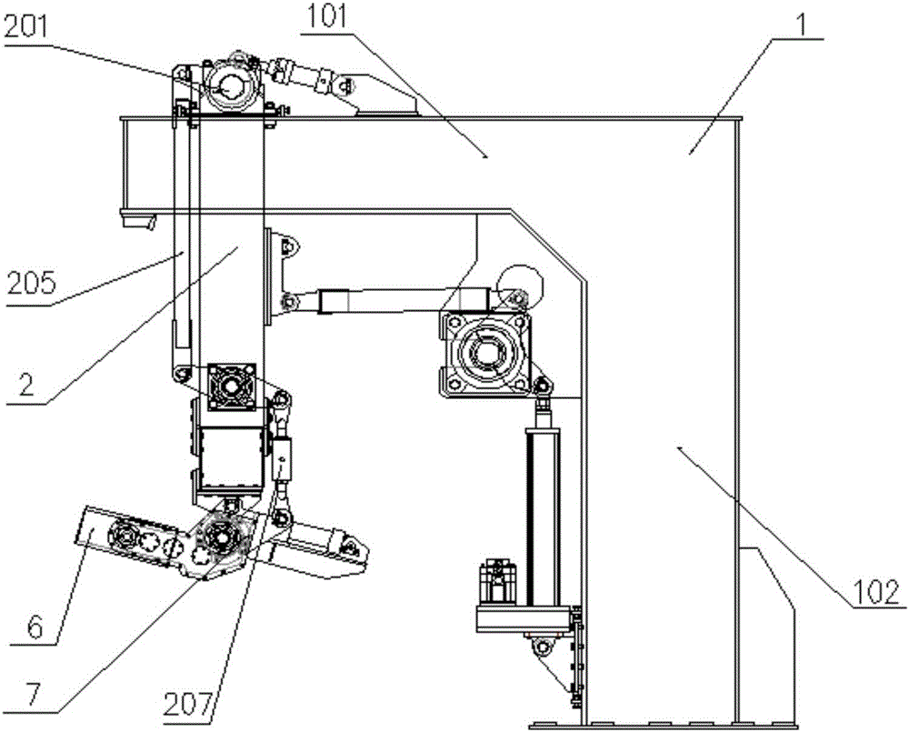 High-speed stacking system with pre-tensioning device