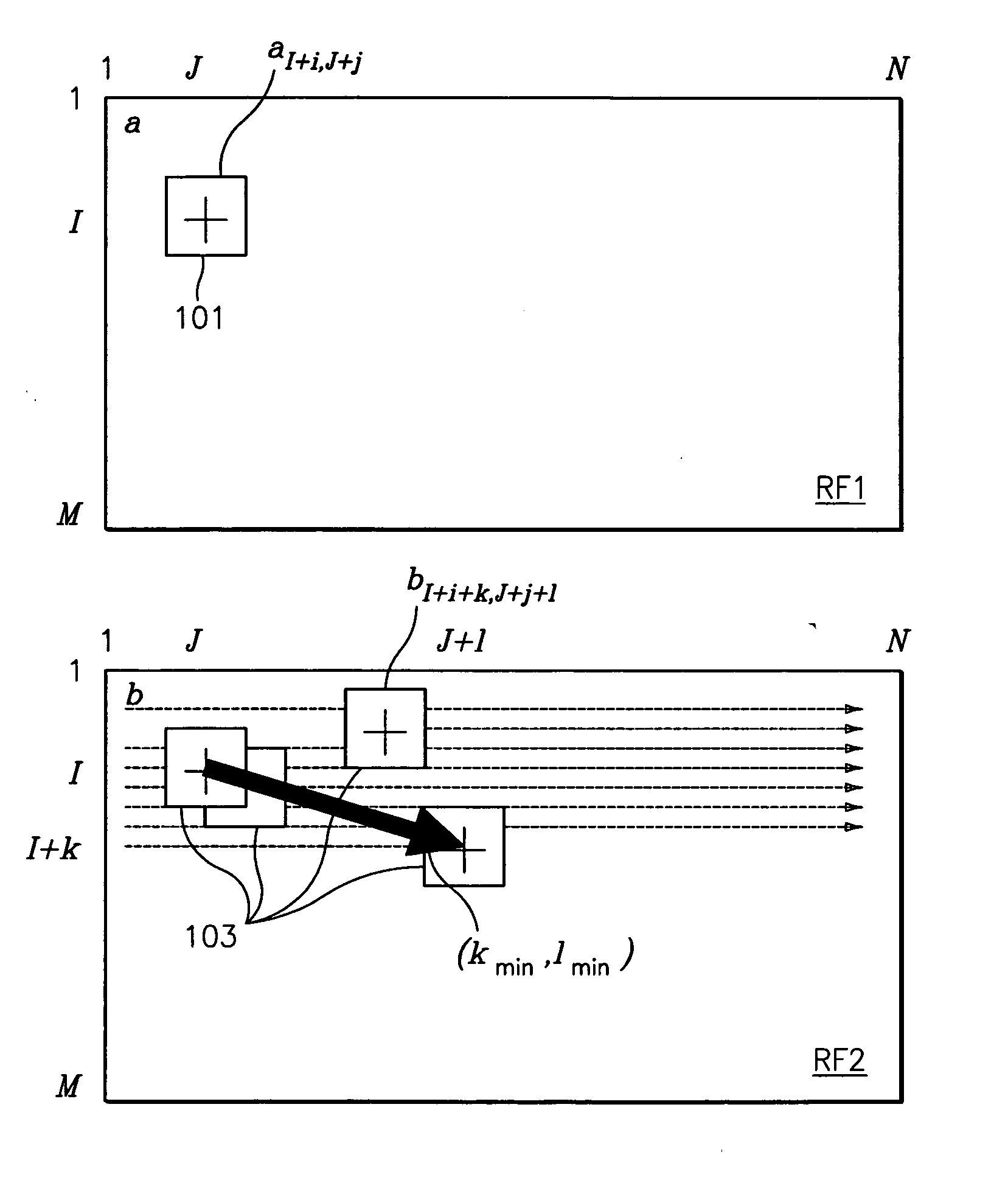 Apparatus and method for optimized search for displacement estimation in elasticity imaging