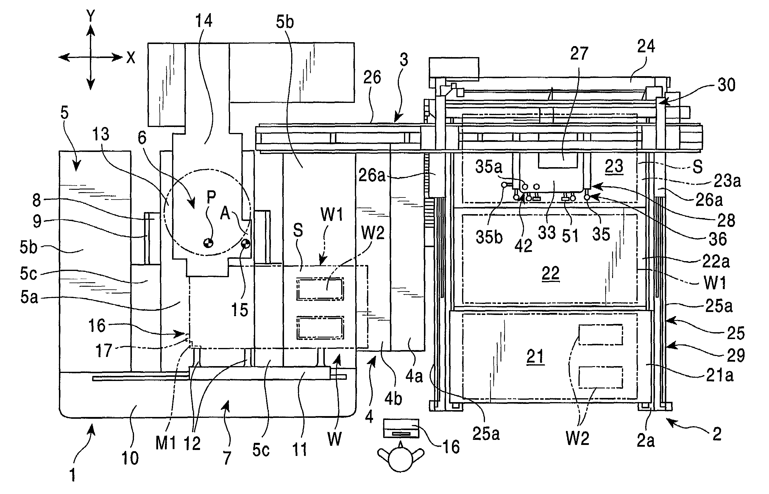 Workpiece-transfer device