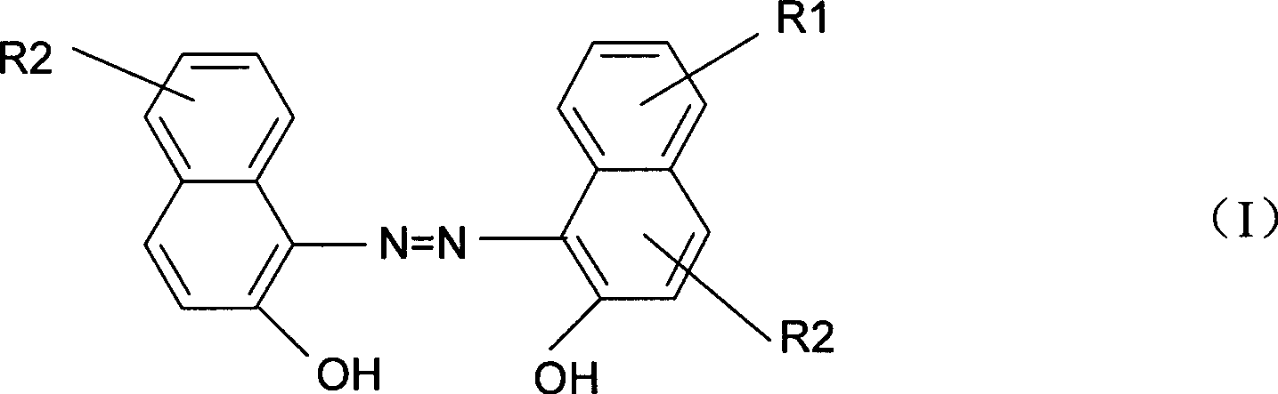 Asymmetric azo complex dye and manufacturing method thereof