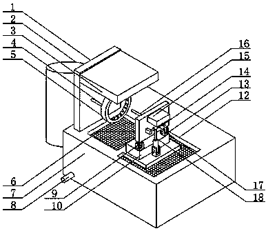 Gynecological examination apparatus cleaning device