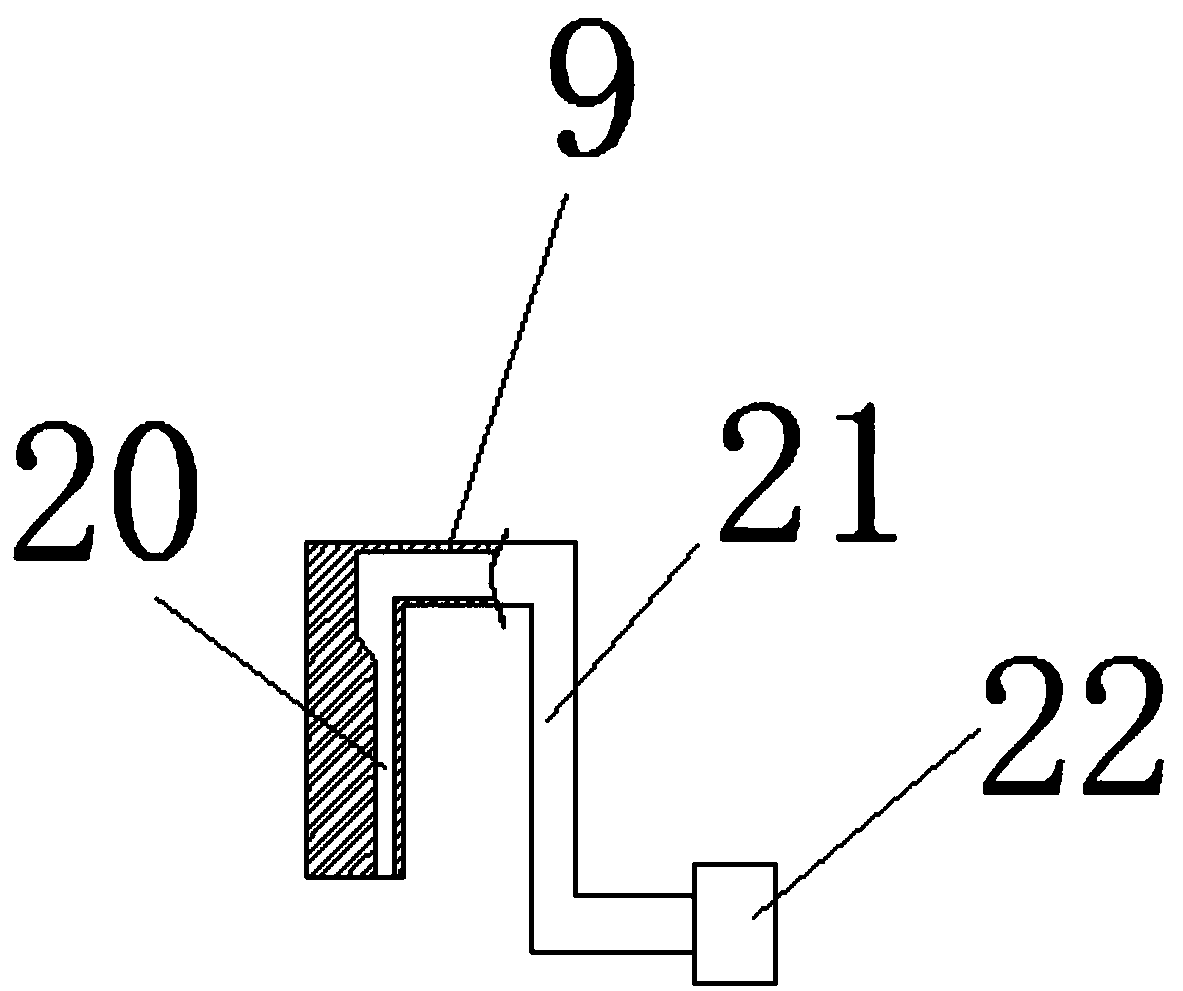 Plastic hot melting device for plastic solidification