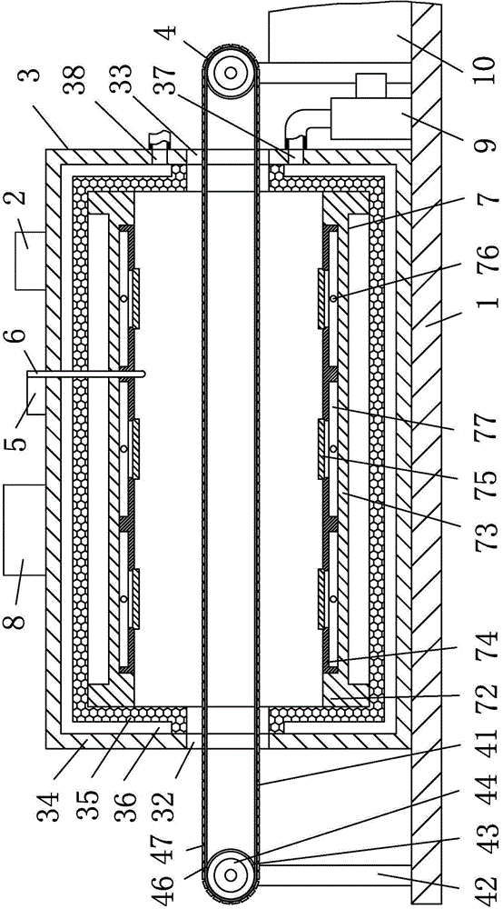 Clay oven roll baking machine