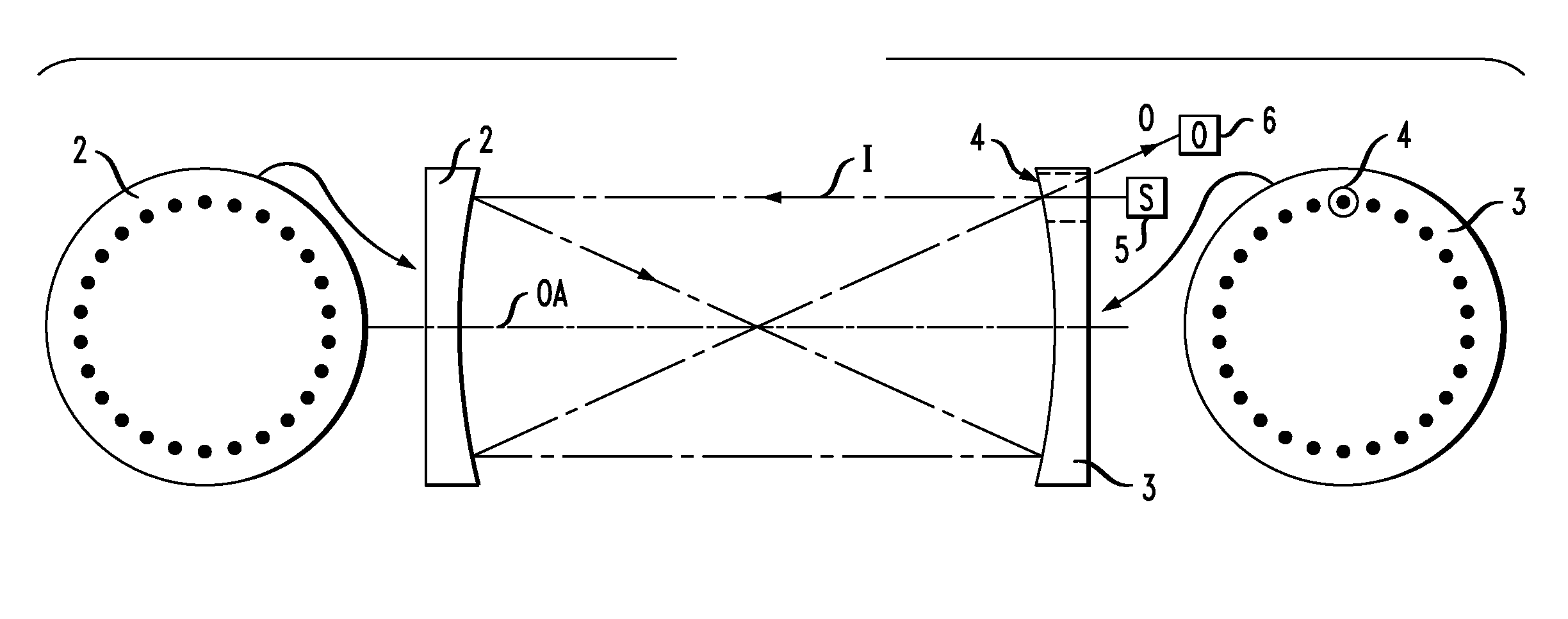 Multipass Cell Using Spherical Mirrors While Achieving Dense Spot Patterns