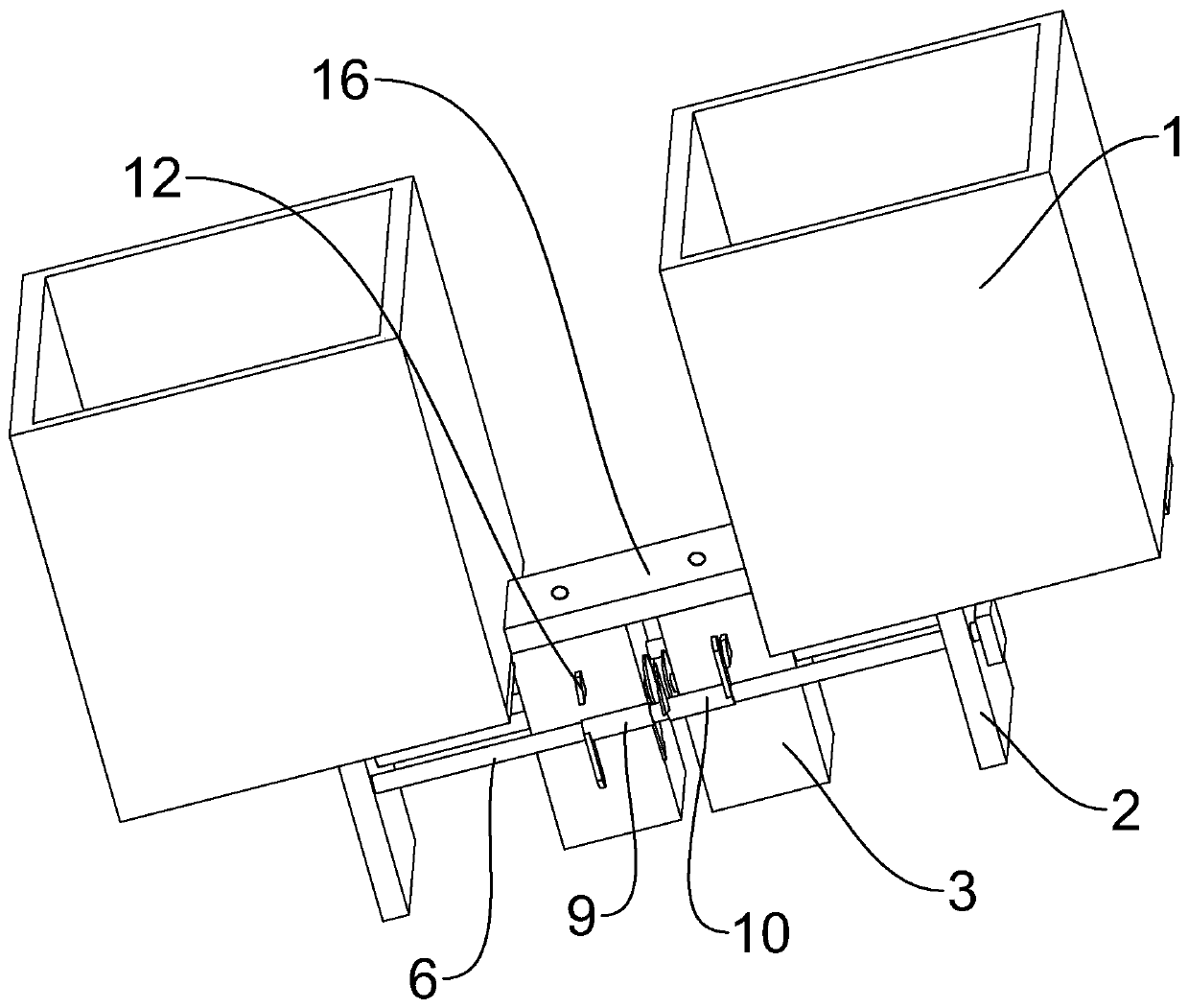 Interval batch liquid adding device