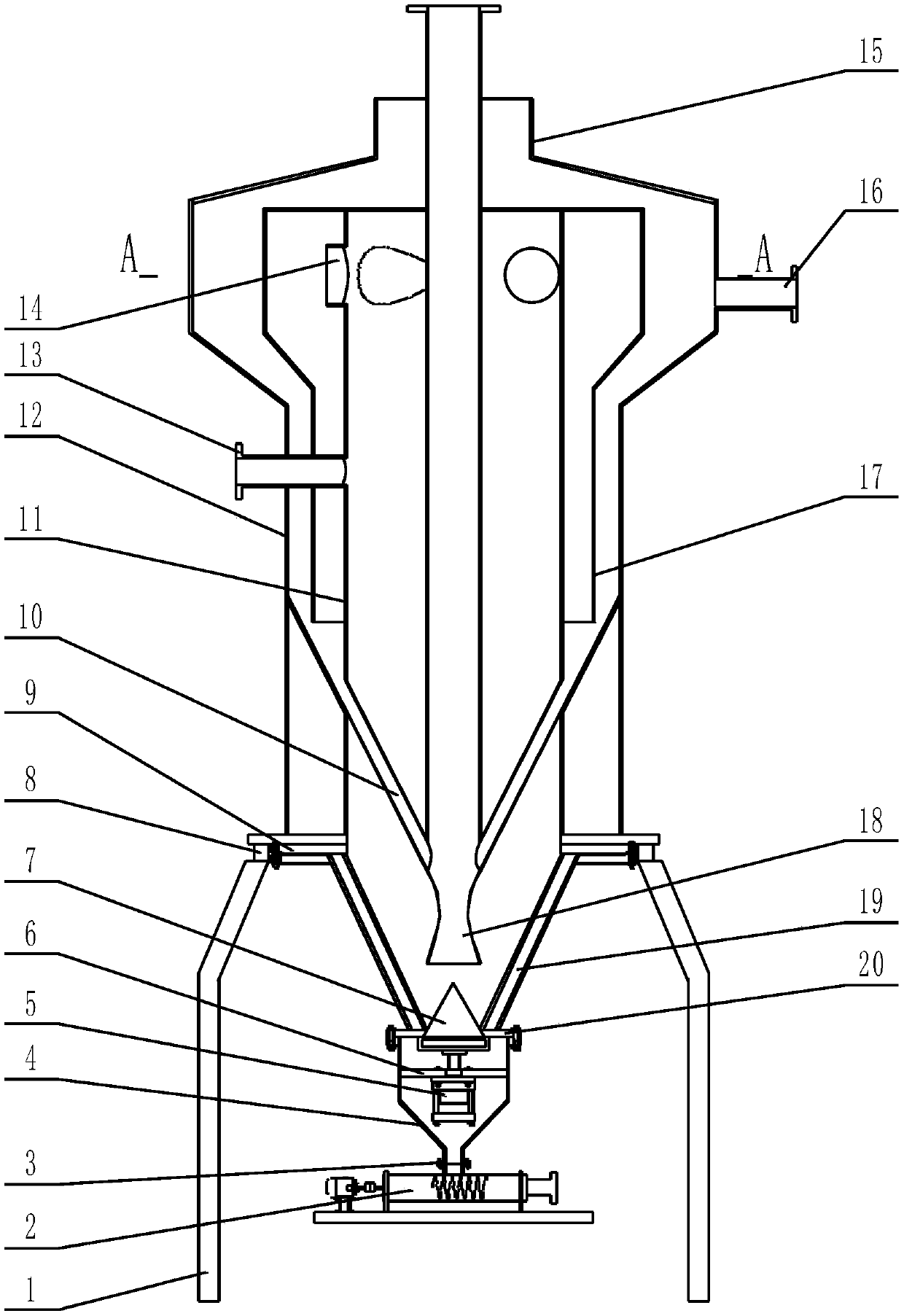 Screenless flow-through battery material dryer