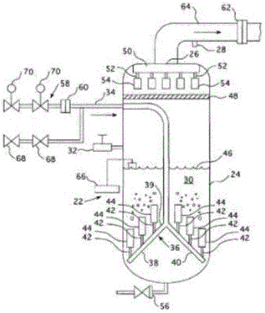 Containment filtered venting system used for nuclear power plant