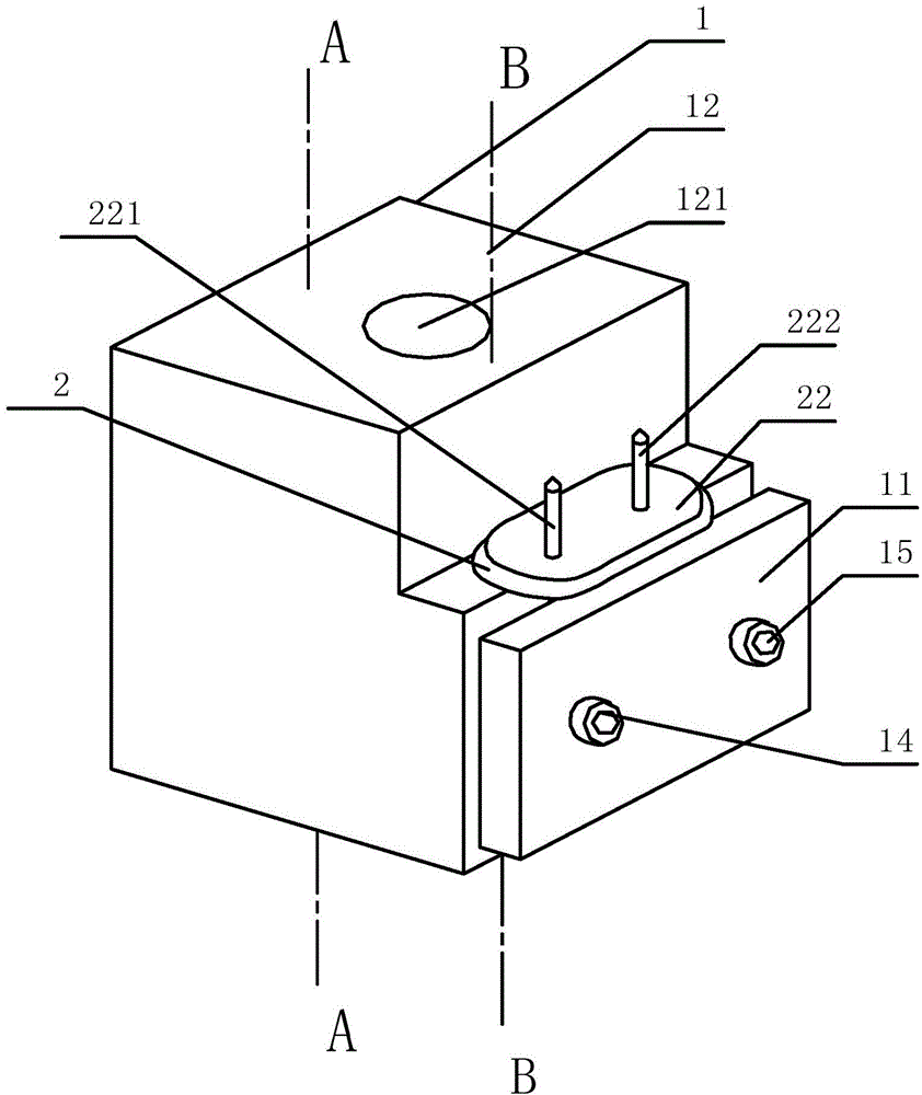 Single-side touch liquid type quartz crystal microbalance detector