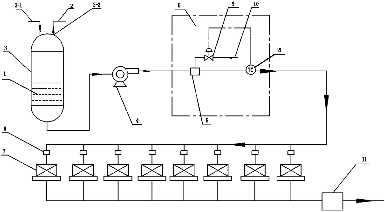 A large-scale negative pressure heating furnace air preheating system and method