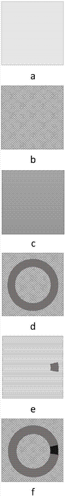 Tunable metamaterial structure based on variable surface square resistance and manufacturing method thereof