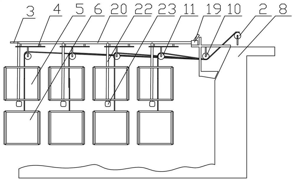 In-situ three-dimensional ecological restoration system and method for slow-flow low-organic nutrient salt eutrophic water body