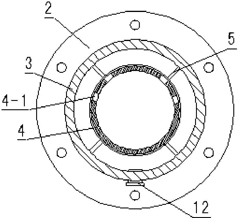 Composite feed pipe of packed tower