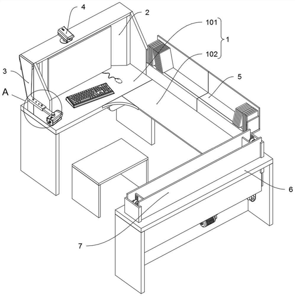 Interactive teaching equipment for English teaching