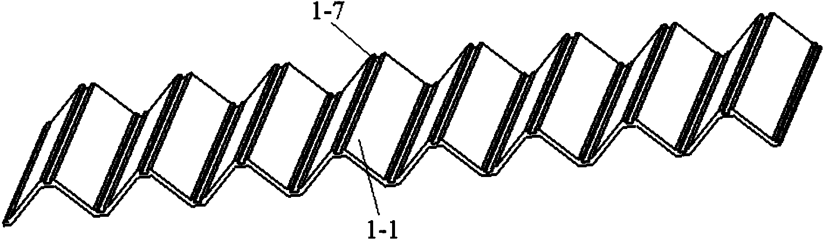 Metal pyramid type lattice sandwich plate and preparation method thereof