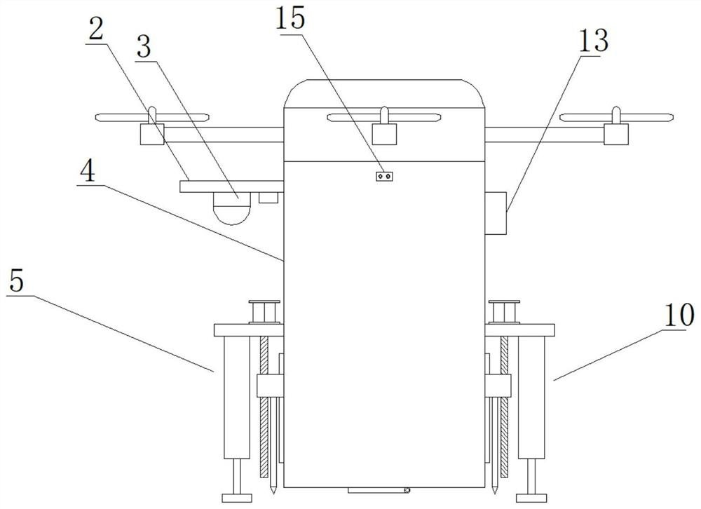 Soil layer thickness measuring device for land surveying and mapping based on electronic information technology