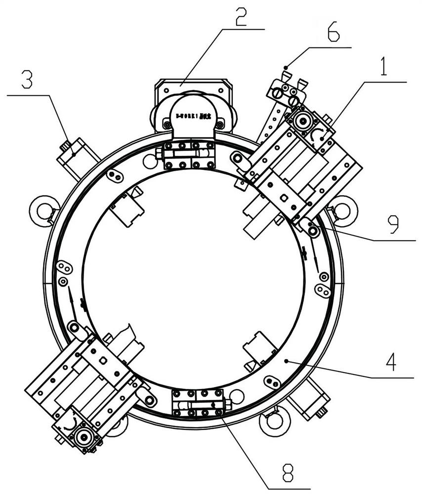 Rotary groove cutting device