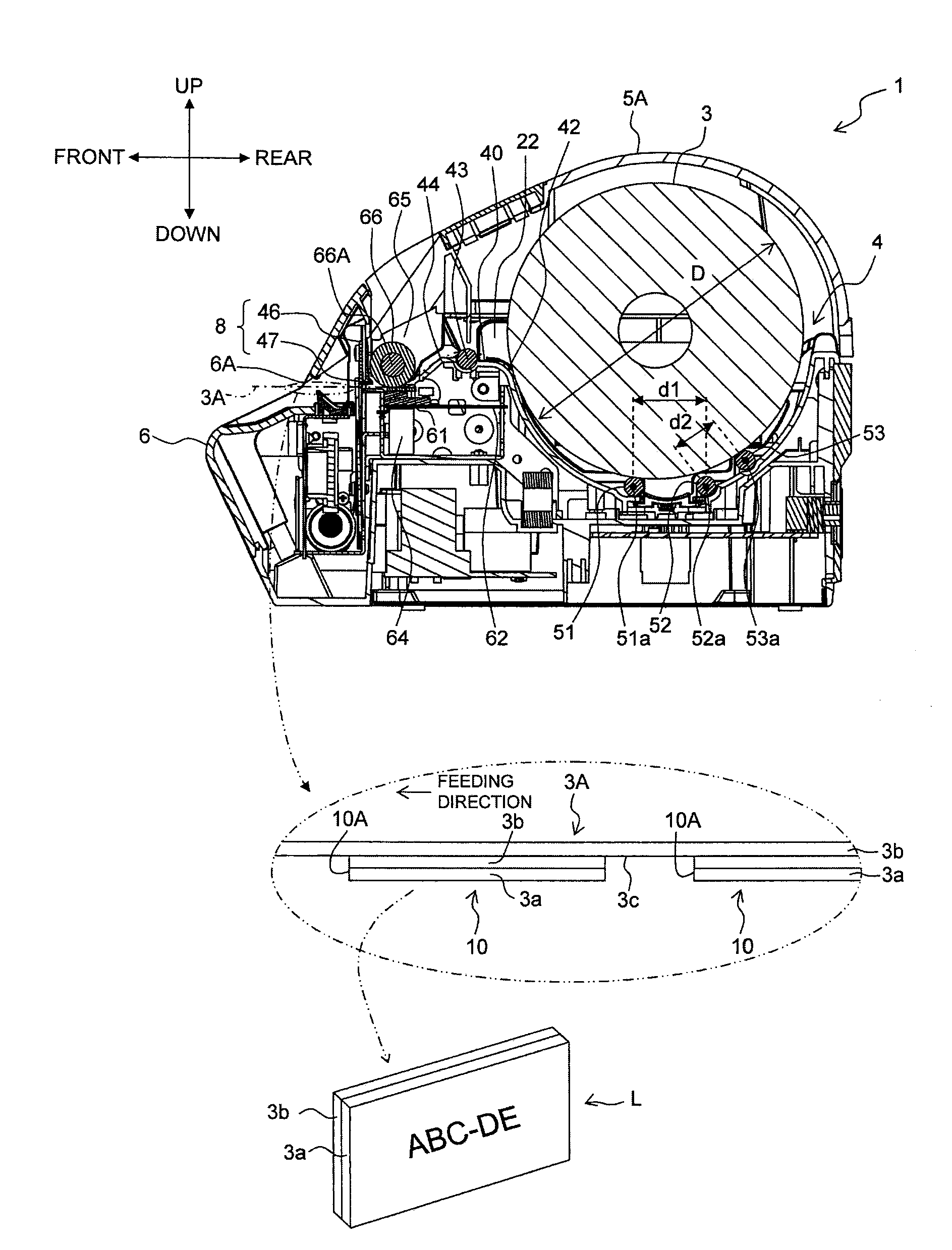 Label producing apparatus