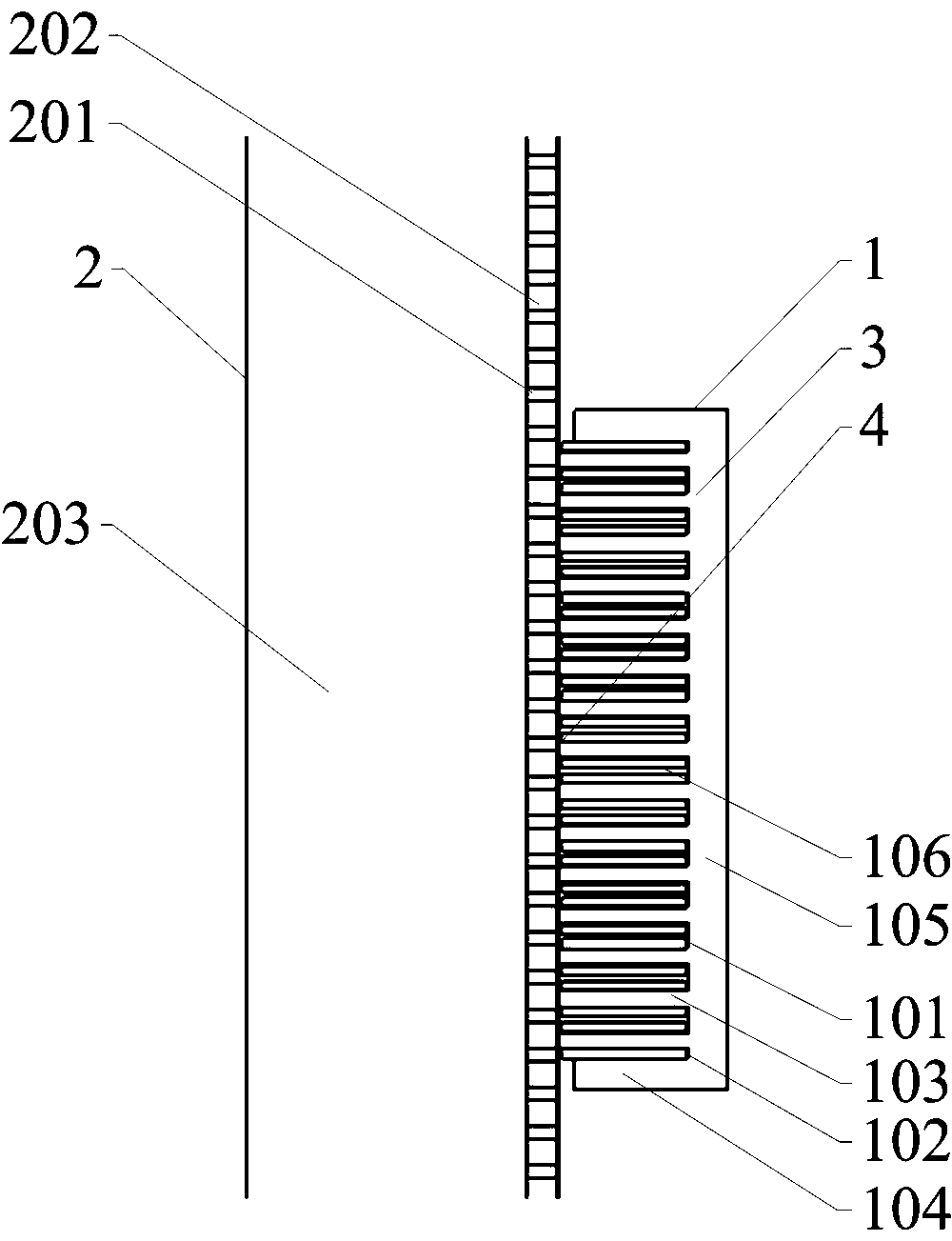 Low-speed high-thrust-density double-layer fractional slot winding cylindrical linear motor